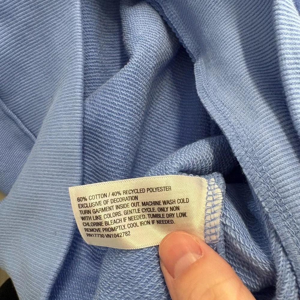 NWT Women’s Wild Fable Polo Collar Pullover Sweatshirt Sz S “Love Sports” - Picture 6 of 6